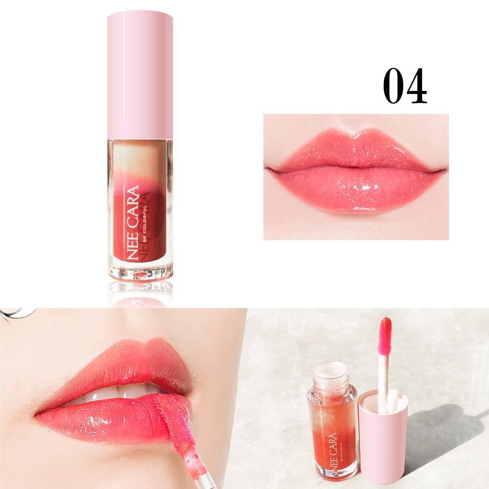 Nee Cara 2 Tone Liquid Lipstick #N302 : neecara นีคาร่า 2โทน ลิปกลอส