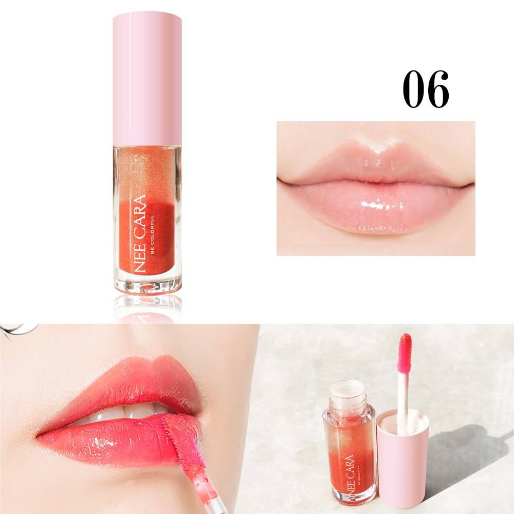 Nee Cara 2 Tone Liquid Lipstick #N302 : neecara นีคาร่า 2โทน ลิปกลอส