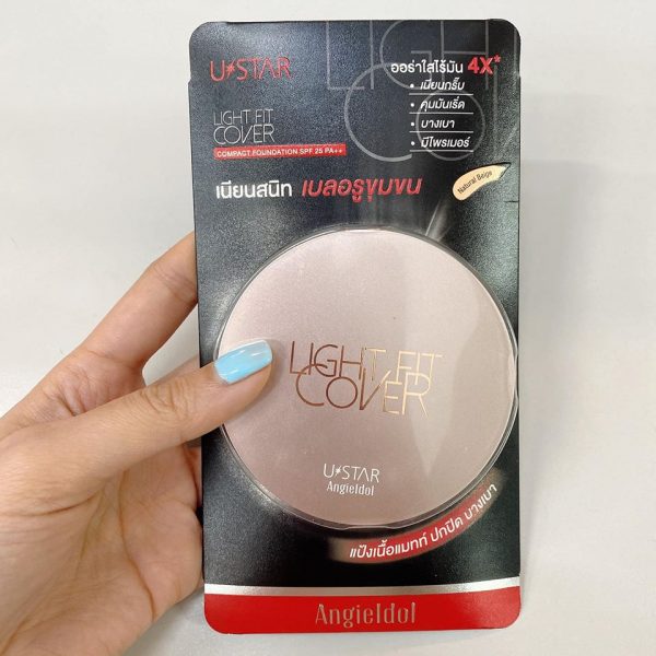 Ustar Light fit cover compact foundation SPF 25 PA++ #23097 : ยูสตาร์ ไลท์ ฟิท คัฟเวอร์