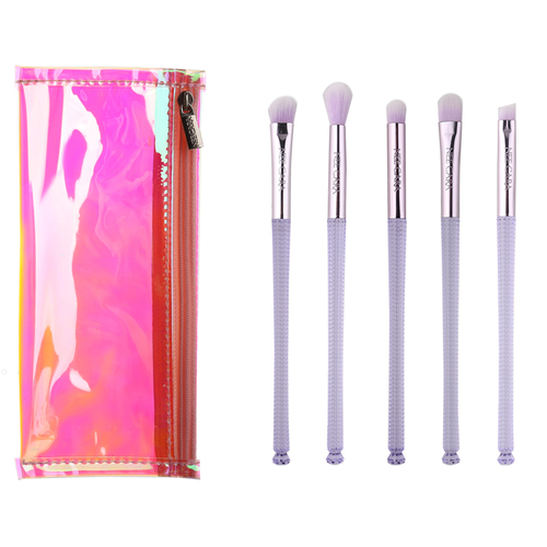 Nee Cara Makeup Brush + Bag #N831 : neecara เซต แปรงแต่งหน้า 5 ชิ้น + กระเป๋า