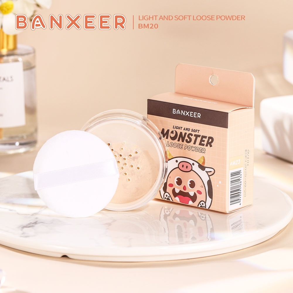 Banxeer Light And Soft Monster Loose Powder #BM20 : แบงเซียร์ ไลท์ ซอฟท์ มอนสเตอร์ ลูส พาวเดอร์ แป้งฝุ่น x 1 ชิ้น