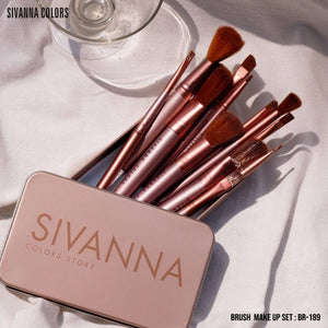 Sivanna Color Story Brush Set 12 Pcs. #BR189 : ซิวานน่า ชุด เซต แปรงแต่งหน้า 12 ชิ้นใน 1 กล่อง