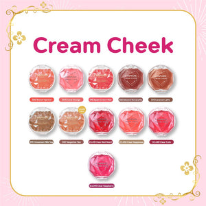 Canmake Cream Cheek Pearl - Mousse - Gel Type : แคนเมค ครีม บลัชชออน ปัดแก้ม เนื้อนุ่ม x 1 ชิ้น