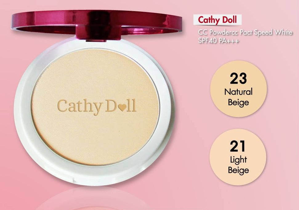 Karmart Cathy Doll Speed White CC Powder Pact SPF40 PA+++ [ตลับใหญ่] : แป้ง CC  [ตลับจริง]