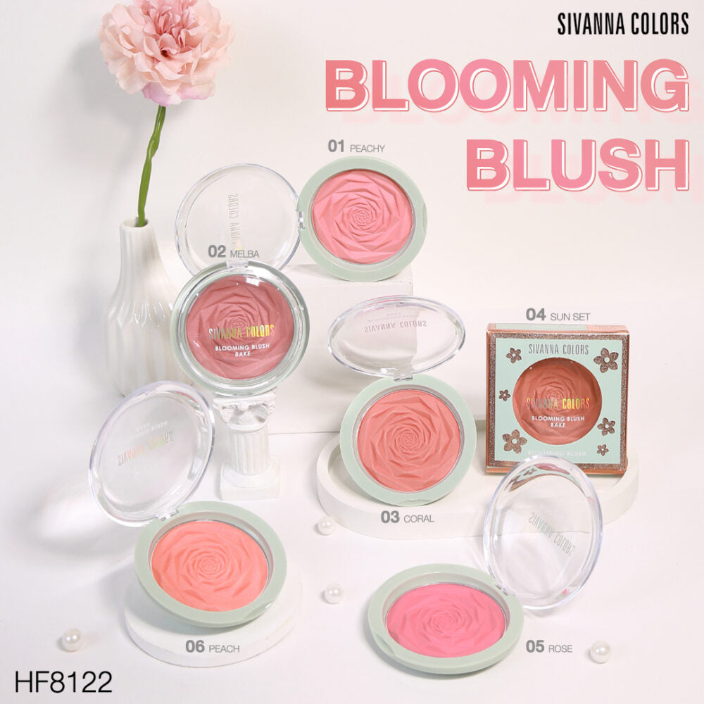 Sivanna Blooming Blush #HF8122 : ซิวานน่า บลูมมิ้ง บลัช ปัดแก้ม บลัชออน