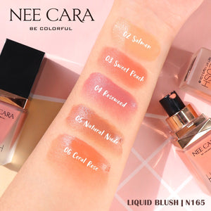 Nee Cara Liquid Blush #N165 : neecara บรัชออน สูตรน้ำ เนื้อครีม