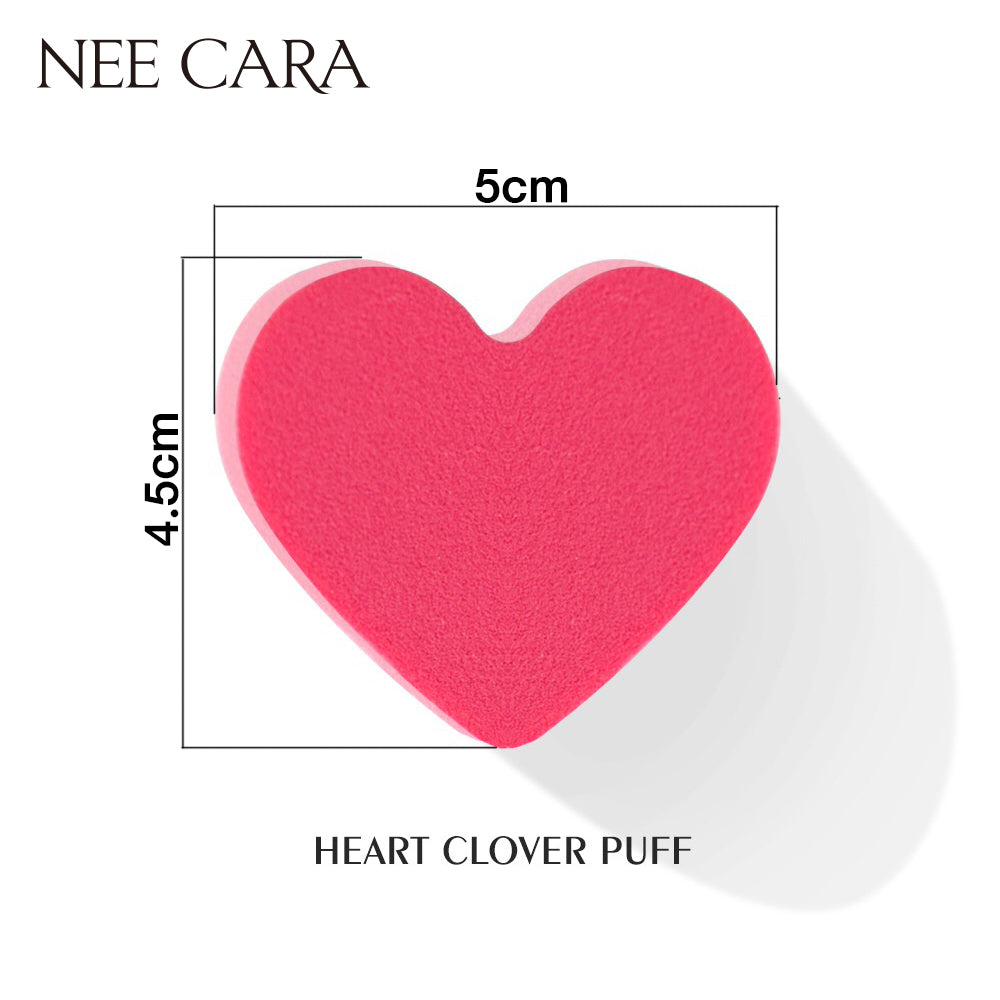 Nee Cara Heart Clover Puff #N206 : neecara นีคาร่า พัฟ ฟองน้ำ แต่งหน้า