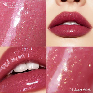 Nee Cara Colorful Ice Sparkles Star #N295 : neecara นีคาร่า ลิปกลอส