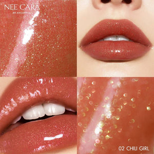 Nee Cara Colorful Ice Sparkles Star #N295 : neecara นีคาร่า ลิปกลอส