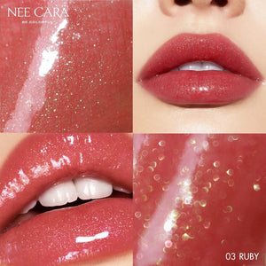 Nee Cara Colorful Ice Sparkles Star #N295 : neecara นีคาร่า ลิปกลอส