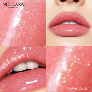 Nee Cara Colorful Ice Sparkles Star #N295 : neecara นีคาร่า ลิปกลอส