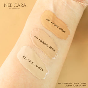 Nee Cara Liquid Foundation Waterproof #N589 : neecara นีคาร่า รองพื้น กันน้ำ