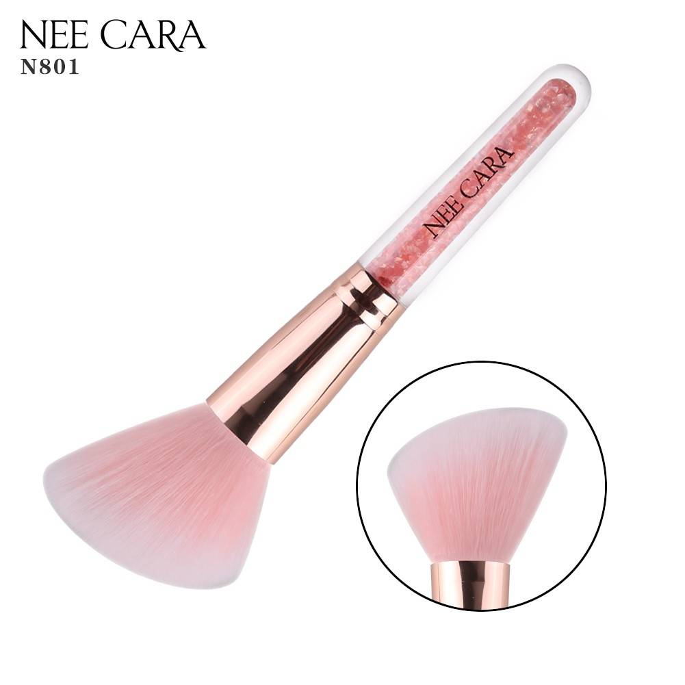 Nee Cara Pink Crystal Brush #N801 : neecara แปรง พิงค์คริสตัล