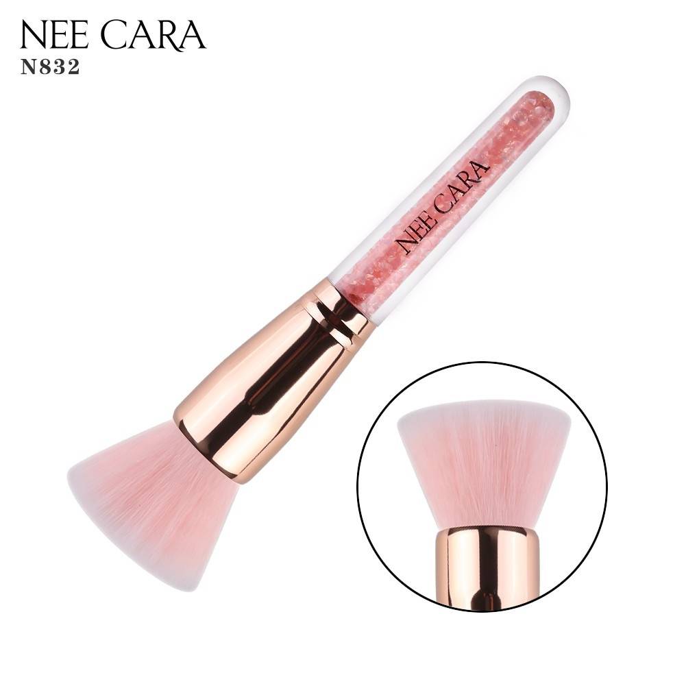 Nee Cara Pink Crystal Brush #N832 : Neecara แปรงแต่งหน้า พิงค์คริสตัล