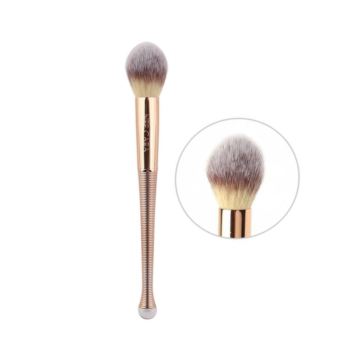 Nee Cara Mermaid Single Brush #N875 : neecara แปรง แต่งหน้า ด้ามทอง ขนนุ่ม