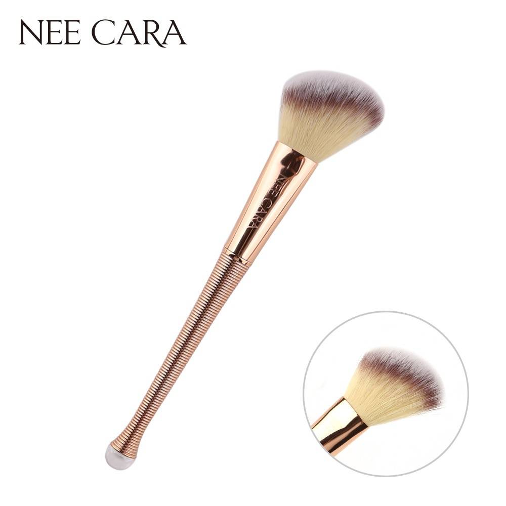 Nee Cara Mermaid Single Brush #N880 : neecara แปรง แต่งหน้า ด้ามทอง ขนนุ่ม