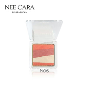 Nee Cara Silky Shine 4 Color Blush Palette #N973 : neecara นีคาร่า 4 คัลเลอร์ บลัช พาเลท