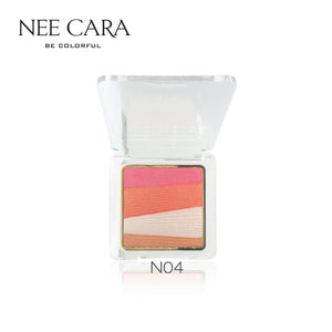 Nee Cara Silky Shine 4 Color Blush Palette #N973 : neecara นีคาร่า 4 คัลเลอร์ บลัช พาเลท