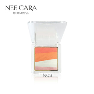 Nee Cara Silky Shine 4 Color Blush Palette #N973 : neecara นีคาร่า 4 คัลเลอร์ บลัช พาเลท