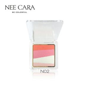 Nee Cara Silky Shine 4 Color Blush Palette #N973 : neecara นีคาร่า 4 คัลเลอร์ บลัช พาเลท