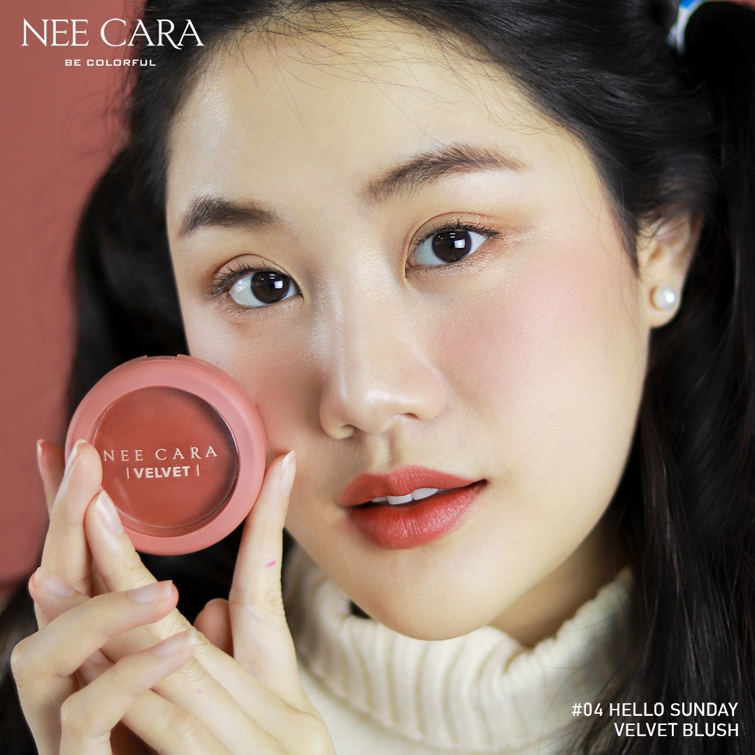 Nee Cara Velvet Blush #NA1963 : neecara นีคาร่า เวลเวท บลัช