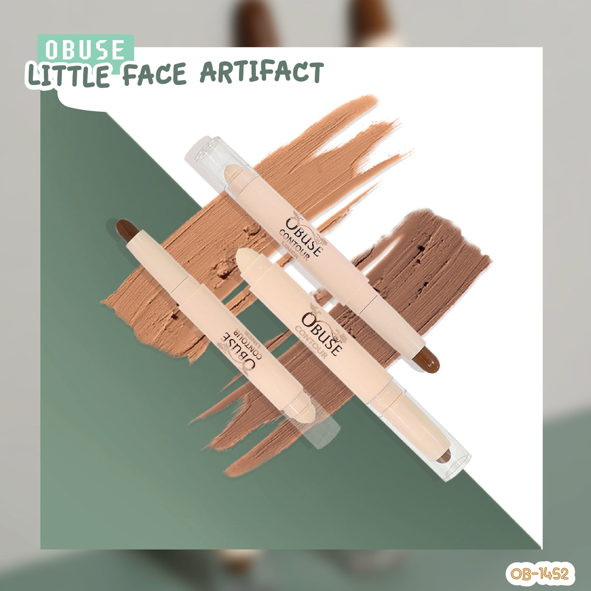 Obuse Little Face Artifact Contour Liner #OB1452 : โอบิวซ์ คอนทัวร์ แบบแท่ง