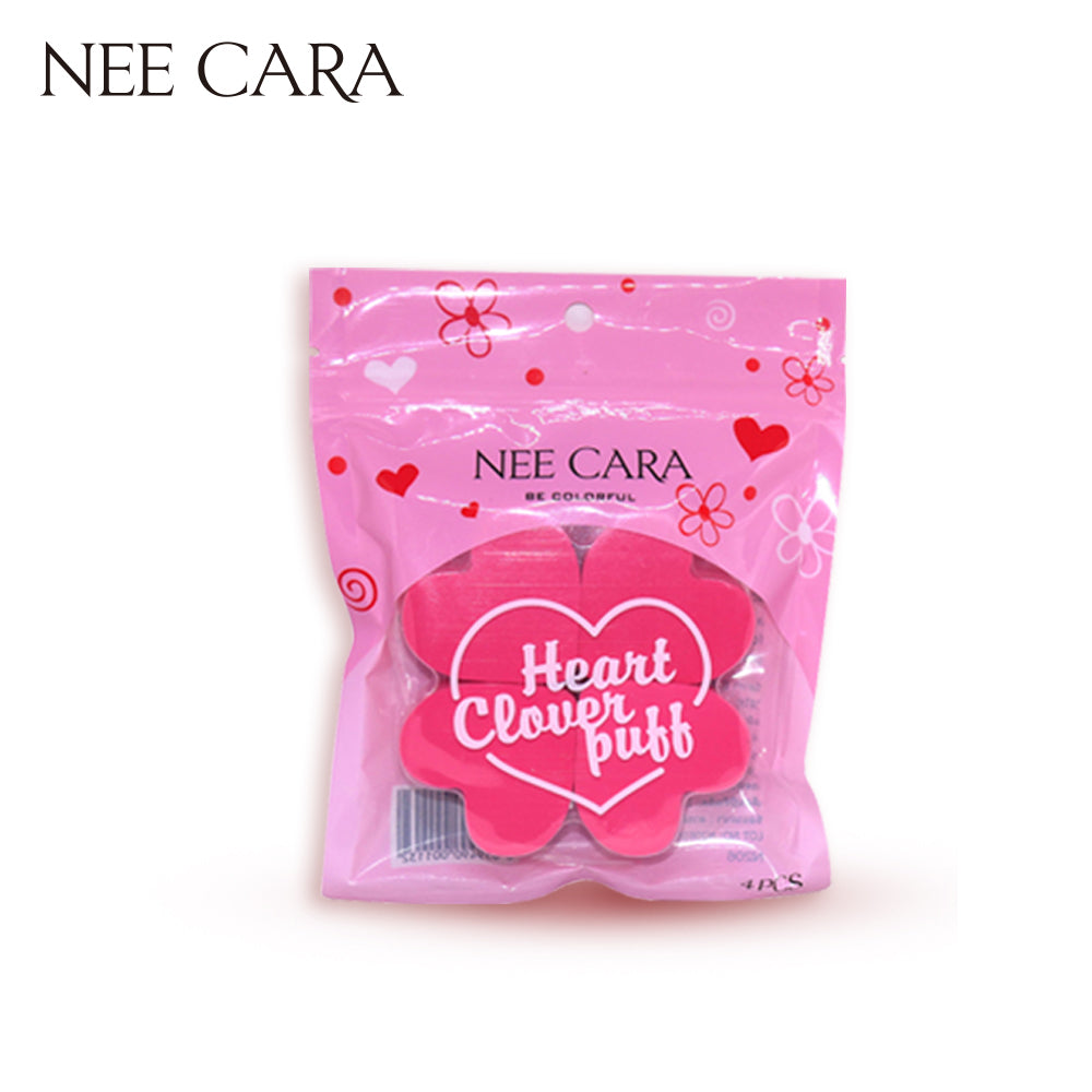 Nee Cara Heart Clover Puff #N206 : neecara นีคาร่า พัฟ ฟองน้ำ แต่งหน้า