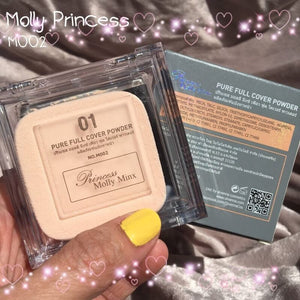 Princess Molly Minx Pure Full Cover Powder #M002 : ปรินเซส มอลลี่ มิงซ์ เพียว ฟลู โคเวอร์ พาวเดอร์ แป้งพัฟ