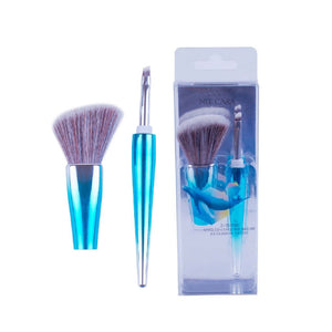 Nee Cara 2-Tone Angled Cont Brush & Eyebrow Brush #N754 : neecara นีคาร่า แปรง ปัดแก้ม ขนนุ่ม