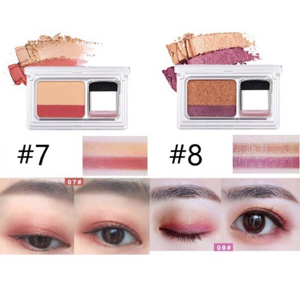 Novo Sexy Eyes Eye Shadow #5225 : โนโว อายแชโดว์ 2 เฉดสี