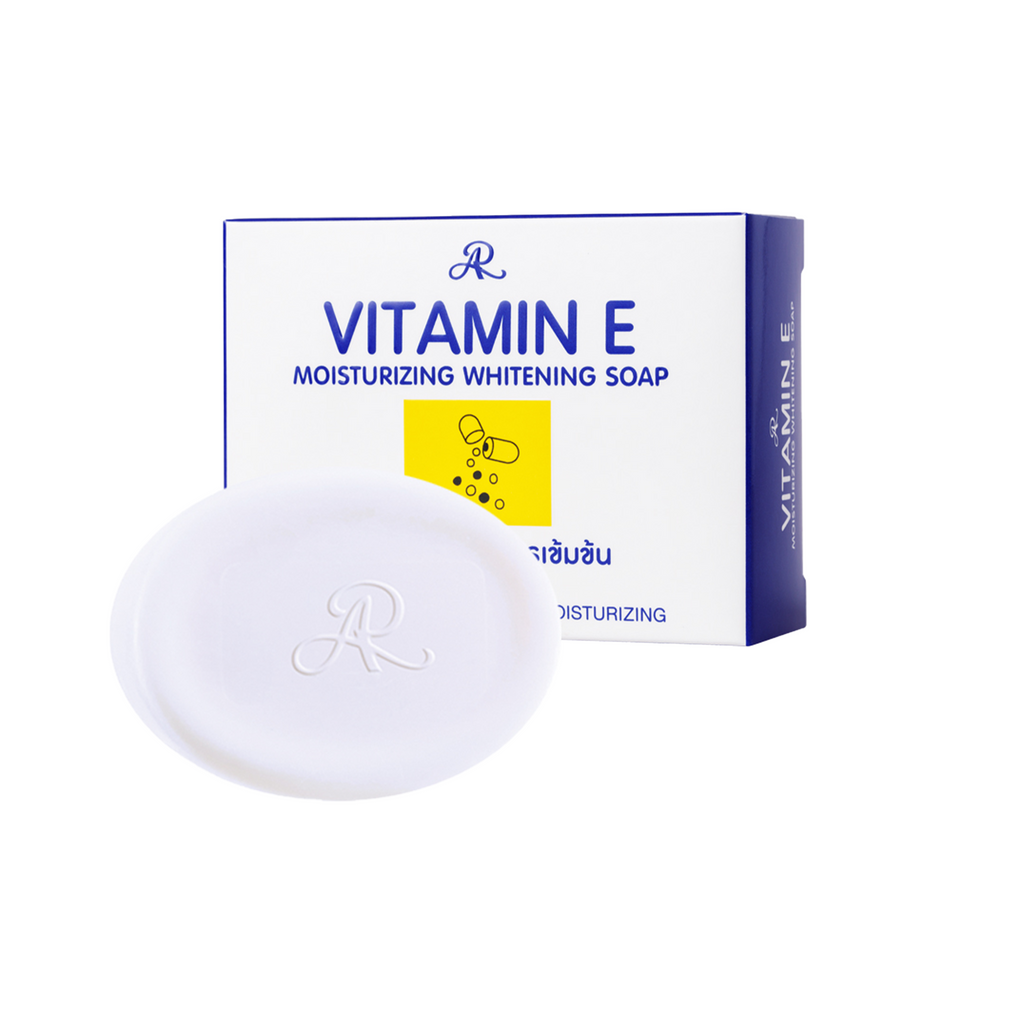 AR Aron Vitamin E Moisturizing Whitening Soap : อารอน เอ อาร์ สบู่ วิตามิน อี สูตรเข้มข้น บำรุงผิว