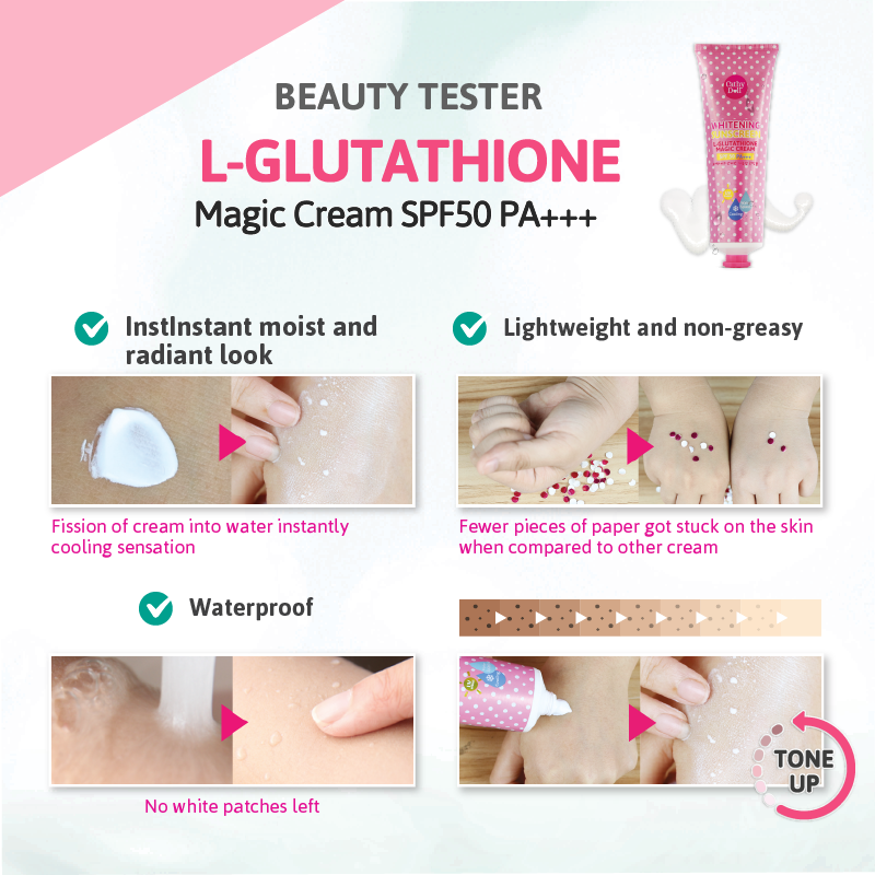 Karmart Cathy Doll L-Glutathione Magic Cream SPF50 PA+++(60ml) : ครีมกันแดด ละอองน้ำ