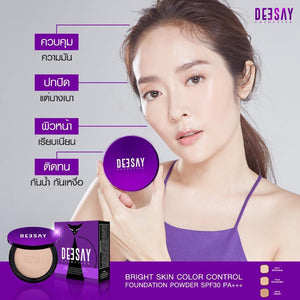 Deesay Bright Skin Color Control Foundation SPF 30 PA+++ : ดีเซ้ย์ แป้งพัฟ 11.5 กรัม