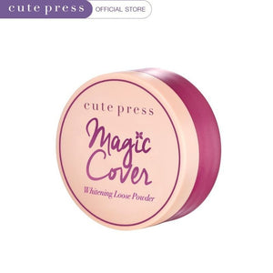 Cute Press Magic Cover Whitening Loose Powder #75273 : cutepress คิวท์เพรส แป้งฝุ่น เมจิค คัฟเวอร์ x 1 ชิ้น