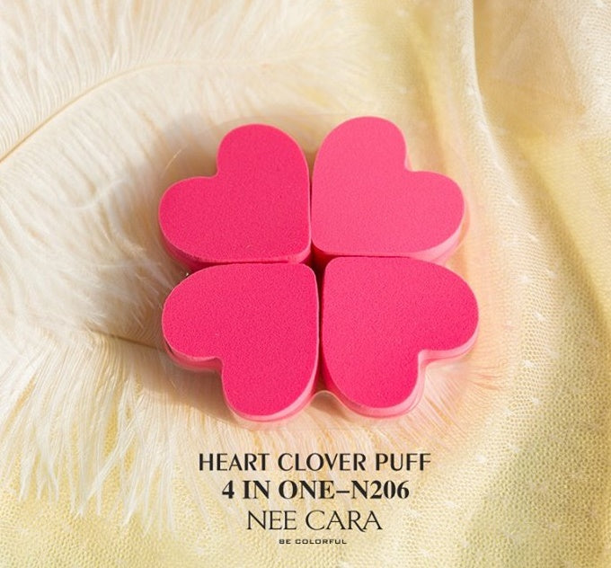 Nee Cara Heart Clover Puff #N206 : neecara นีคาร่า พัฟ ฟองน้ำ แต่งหน้า