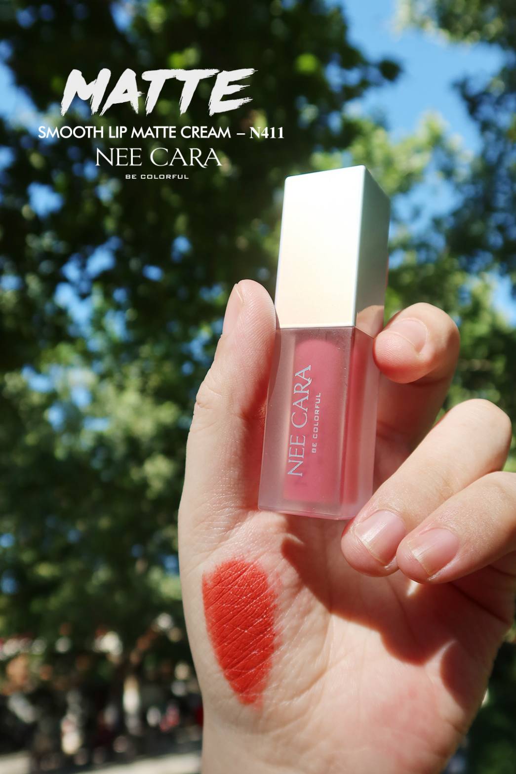 Nee Cara Smooth Lip Matte Cream #N411 : neecara นีคาร่า สมูท ลิป แมท ครีม