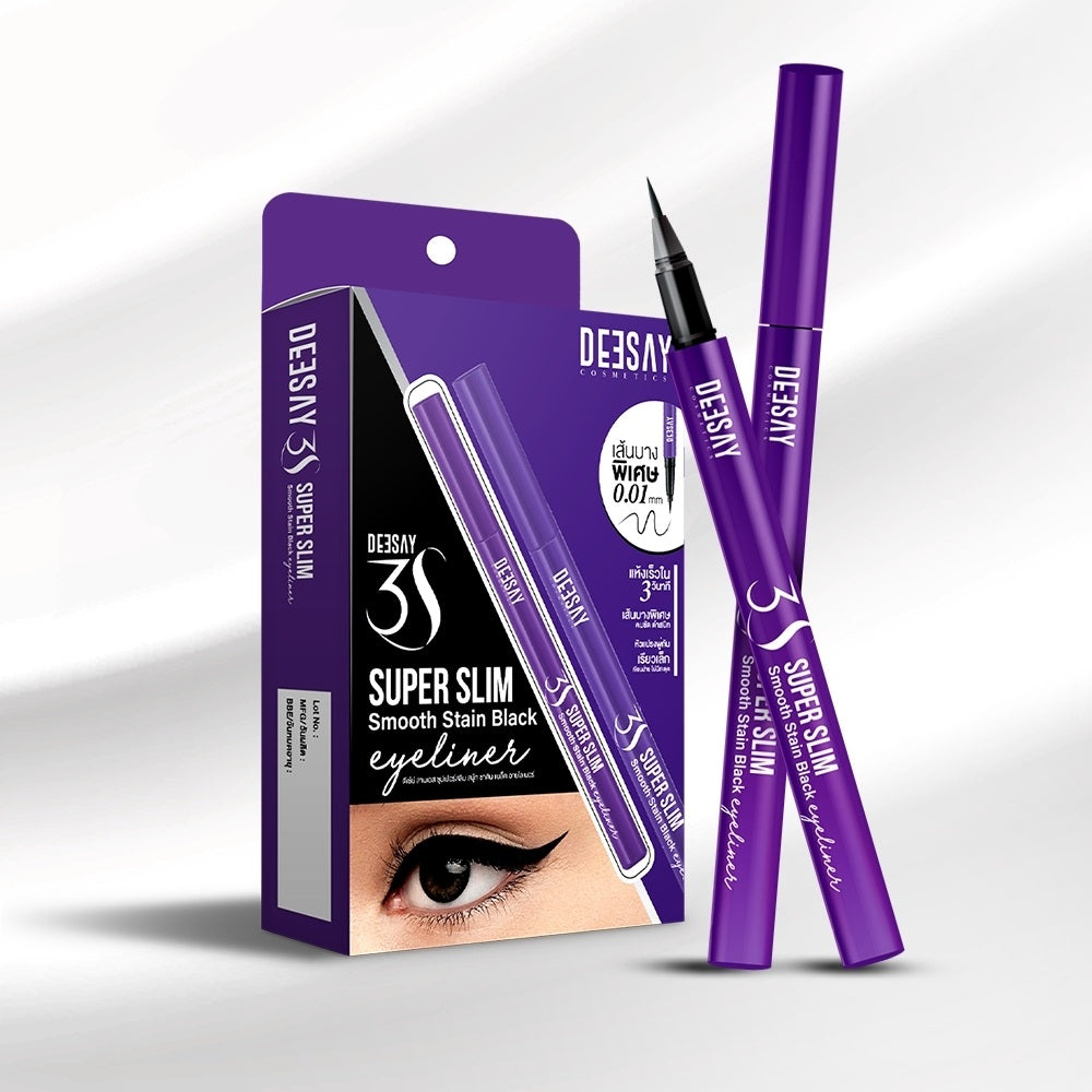 Deesay 3S Super Slim Smooth Stain Black Eyeliner : ดีเซ้ย์ อายไลเนอร์