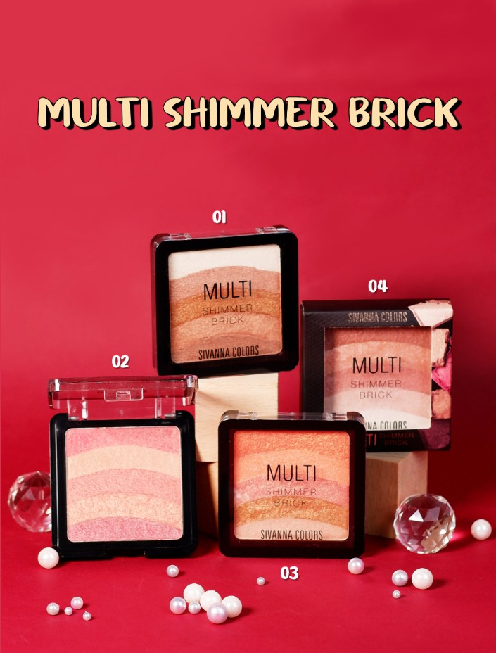 Sivanna Multi Shimmer Brick Blush #HF2004 : ซิวานน่า มัลติ ซิมเมอร์ บริค ปัดแก้ม บลัชออน
