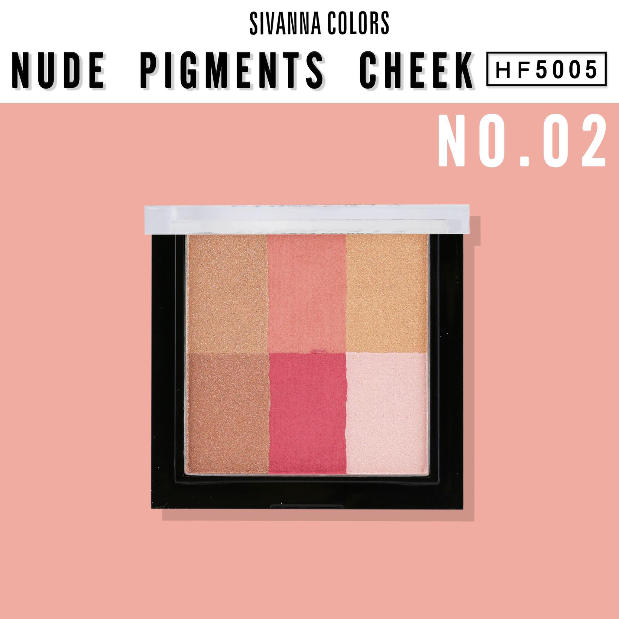 Sivanna Nude Pigments Cheek Blush #HF5005 : ซิวานน่า นู้ด พิกเมินท์ส ชีค บลัชออน ปัดแก้ม