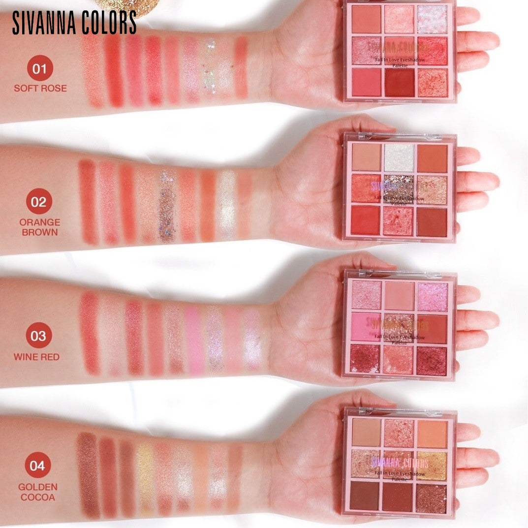 Sivanna Fall In Love Eyeshadow Palette #HF631 : ซิวานน่า อายแชโดว์ ฟอล อิน เลิฟ