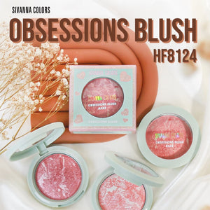 Sivanna Obsessions Blush Bake #HF8124 : อับเซสชั่นส์ บลัช บรัชออน แต่งแก้ม