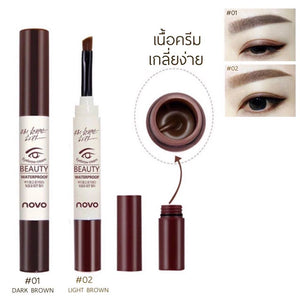 Novo Eyebrow Cream #5068 : โนโว อายโบรว์ ครีม เจลเขียนคิ้ว