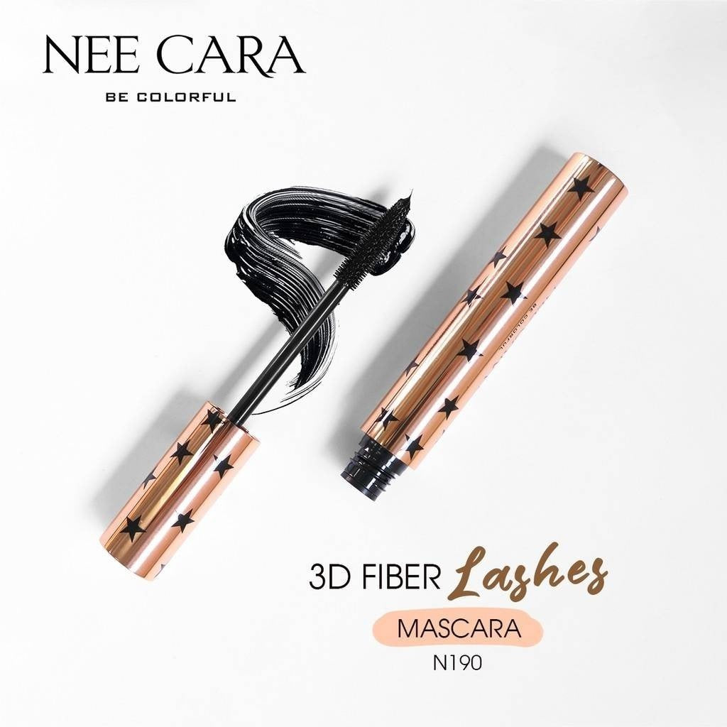 Nee Cara 3D Fiber Lashes Mascara #N190 : neecara นีคาร่า มาสคาร่า ที่ปัดขนตา ดาว