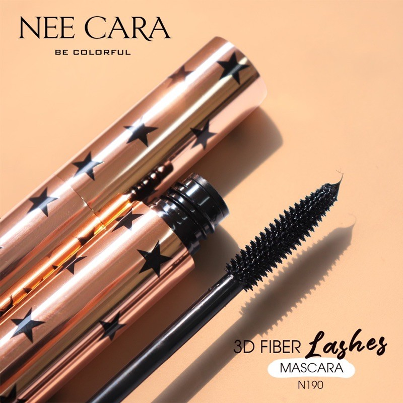 Nee Cara 3D Fiber Lashes Mascara #N190 : neecara นีคาร่า มาสคาร่า ที่ปัดขนตา ดาว