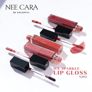 Nee Cara Colorful Ice Sparkles Star #N295 : neecara นีคาร่า ลิปกลอส