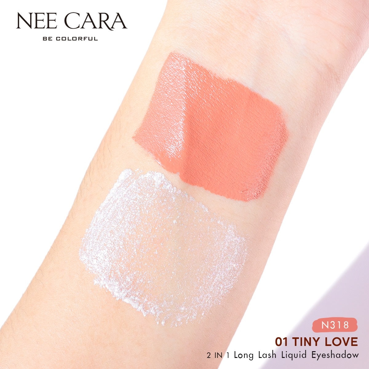 Nee Cara Long Last 2in1 Eyeshadow Liquid #N318 : neecara นี คาร่า อายแชโดว์