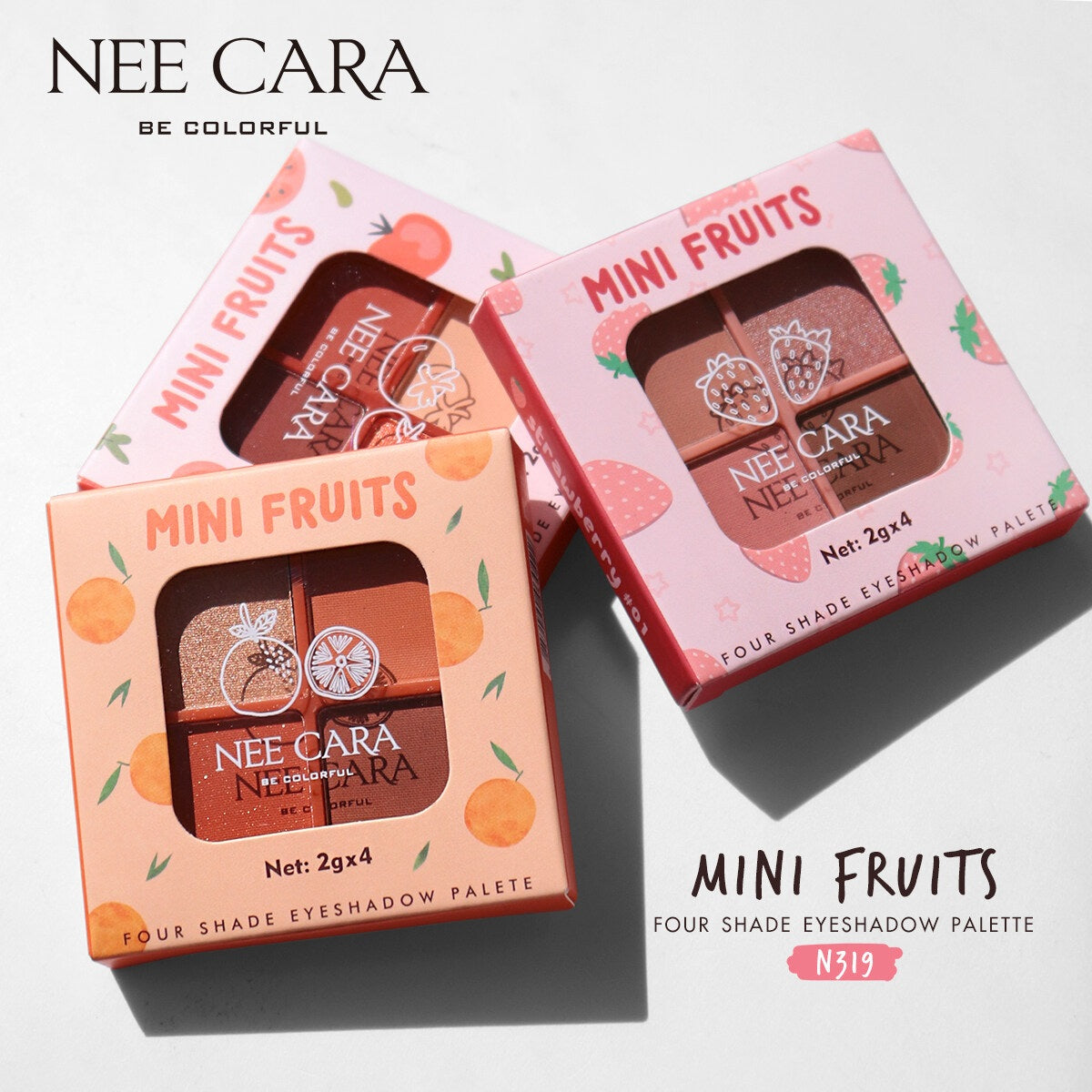 Nee Cara Mini Fruits Eyeshadow Palette #N319 : neecara นีคาร่า มินิ อายแชโดว์ พาเลท