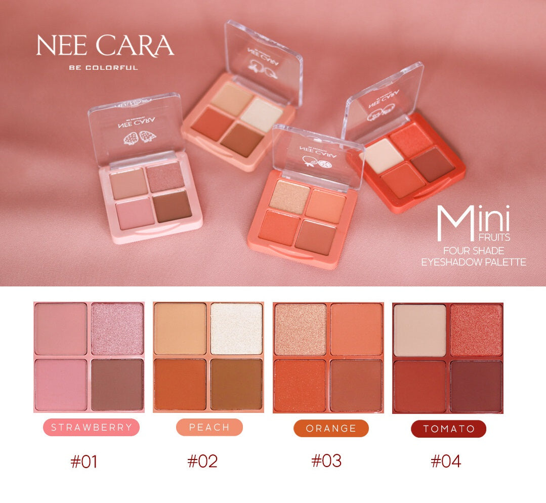 Nee Cara Mini Fruits Eyeshadow Palette #N319 : neecara นีคาร่า มินิ อายแชโดว์ พาเลท