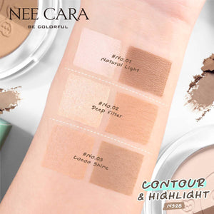 Nee Cara Contour & Highlight #N328 : neecara นีคาร่า คอนทัวร์ แอนด์ ไฮไลท์