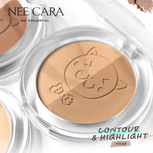 Nee Cara Contour & Highlight #N328 : neecara นีคาร่า คอนทัวร์ แอนด์ ไฮไลท์